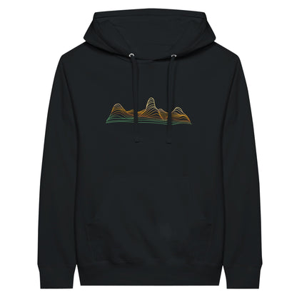 Contour Ridge topographic hoodie by Wandrhood, colour option