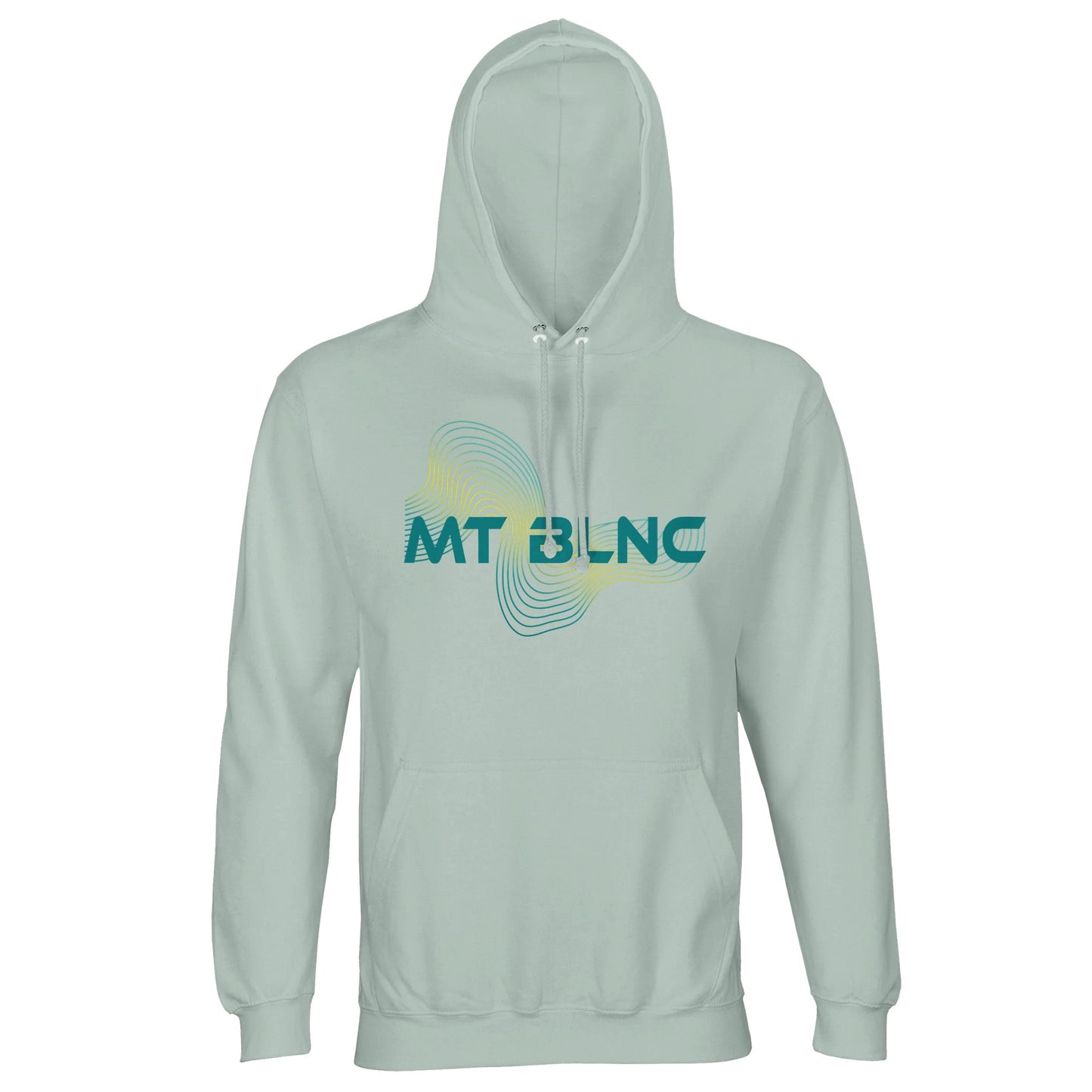 MT BLNC Mont Blanc hoodie by Wandrhood, alternate pastel colour option