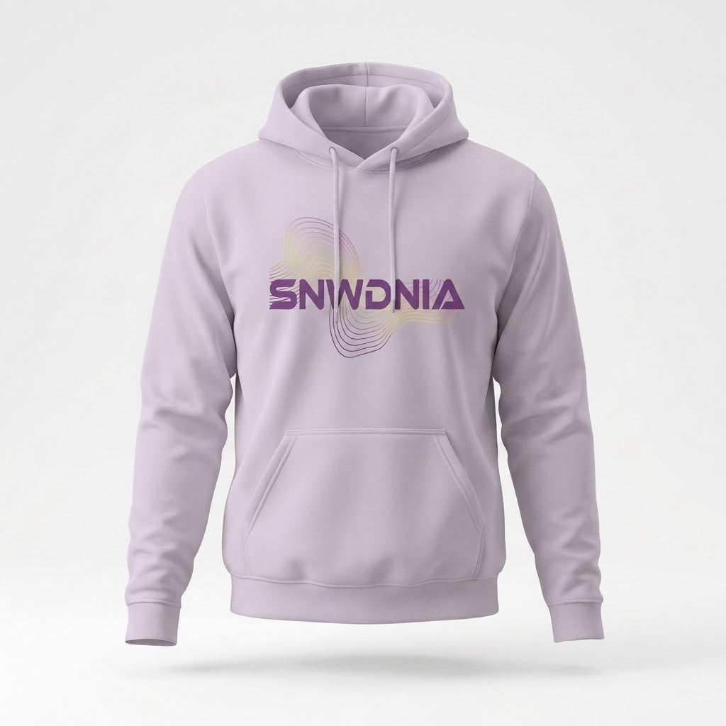 SNWDNIA personalised Snowdonia hoodie by Wandrhood with topographic Welsh mountain design